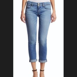 Hudson Causeway lightwash cropped jeans with cuff
